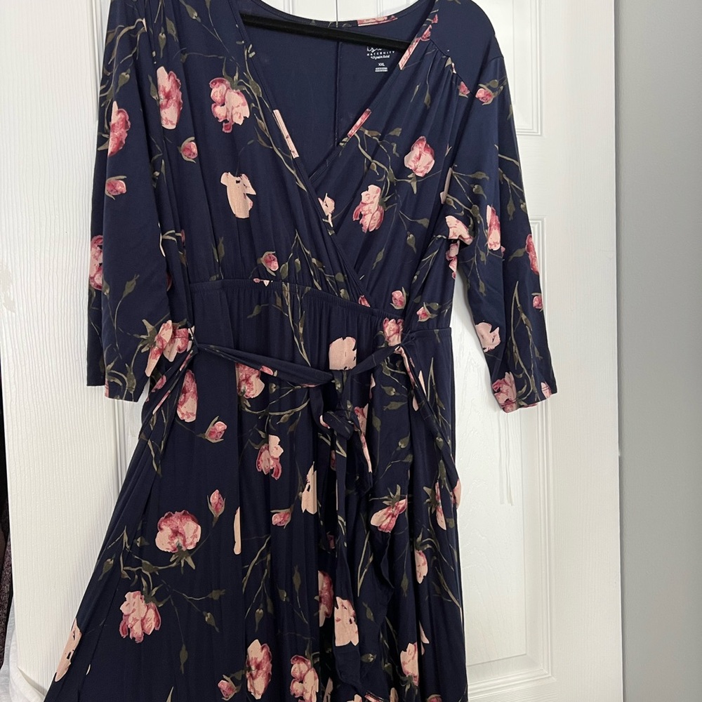 Isabel Maternity Floral Dress